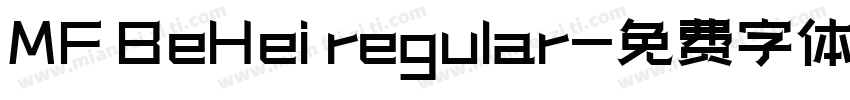 MF BeHei regular字体转换